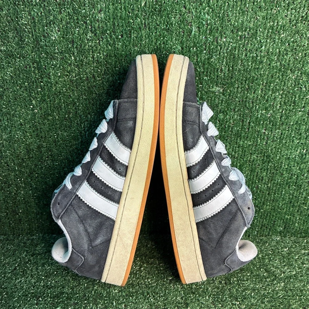 Adidas Campus 00s HQ8708 Gum Suede Skater Sneaker Core Black Off White Mens 10.5